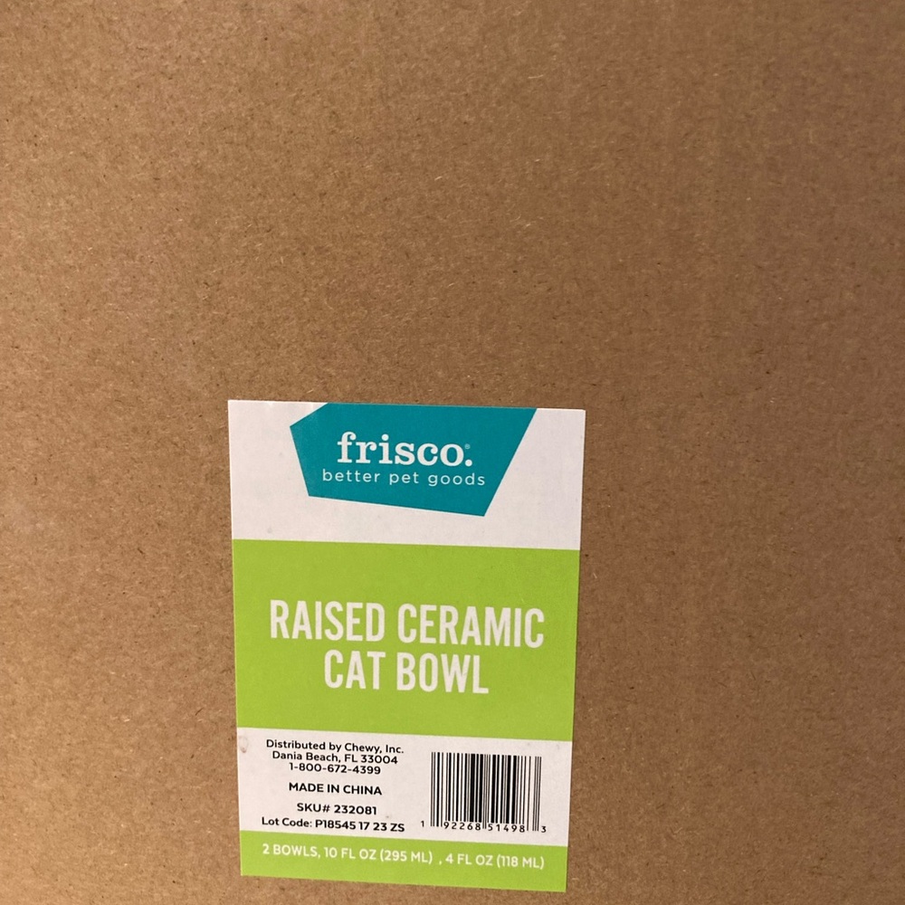 Double-Sided Ceramic
Elevated Cat Bowl